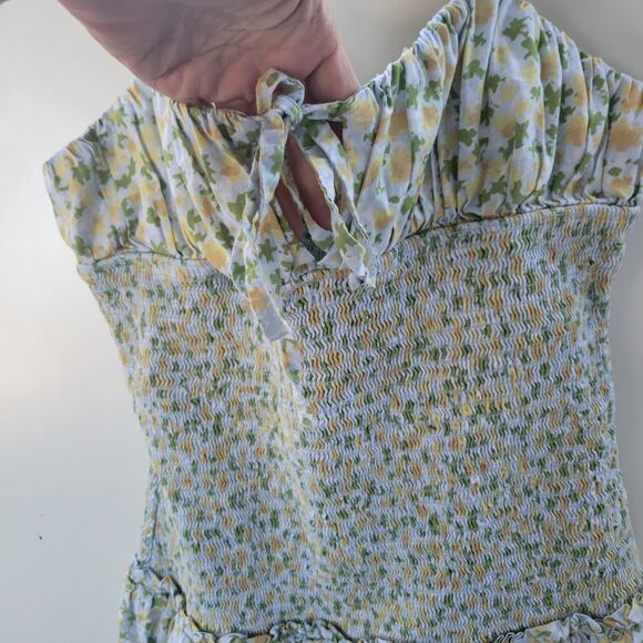 FREE PEOPLE LAVENDER DAZE SMOCKED MIDI DRESS SZ S - Picture 2 of 12